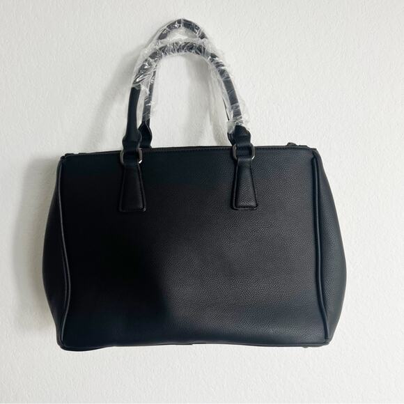 ITALIAN FASHION BAG MEDIUM BLACK PURSE BRAND NEW WITH TAGS - Picture 3 of 6